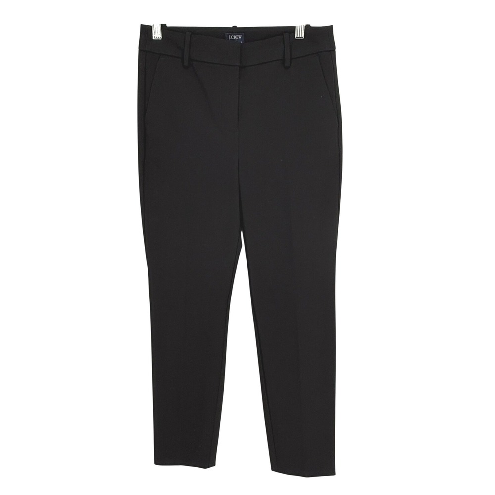 J.Crew Ruby Crop Pant Womens 4 Black Excellent High Rise Slim Tapered J5292